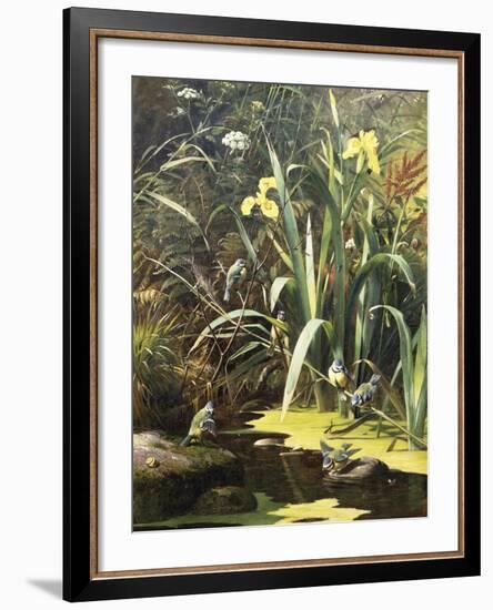 A Woodland Pool-Olaf August Hermansen-Framed Giclee Print