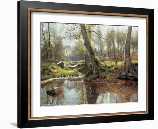 A Woodland Spring-Peder Monsted-Framed Art Print