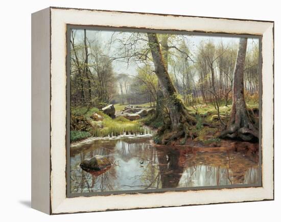 A Woodland Spring-Peder Monsted-Framed Stretched Canvas