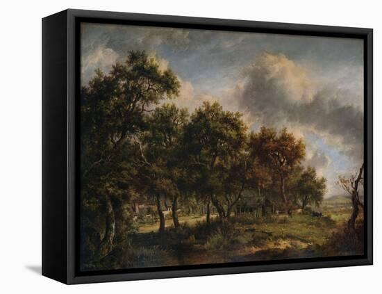 A Woodmans Cottage, 1820-Patrick Nasmyth-Framed Premier Image Canvas