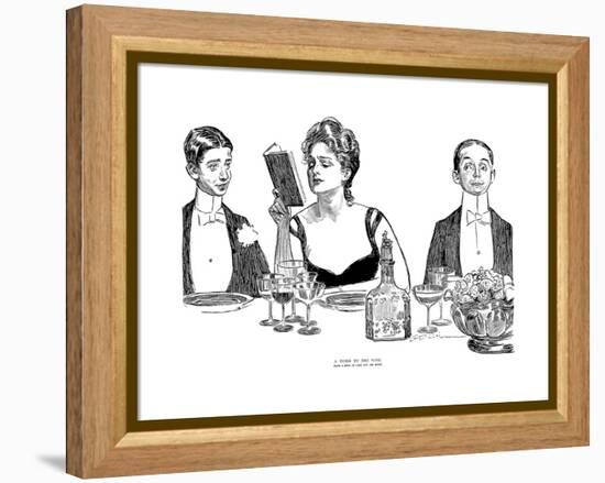 A Word to the Wise-Charles Dana Gibson-Framed Premier Image Canvas