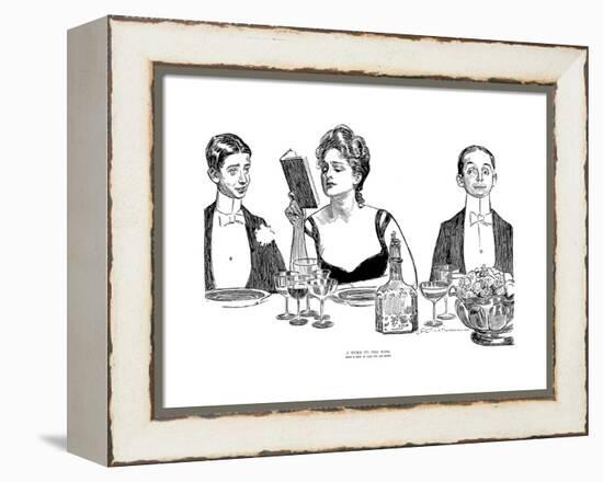 A Word to the Wise-Charles Dana Gibson-Framed Premier Image Canvas