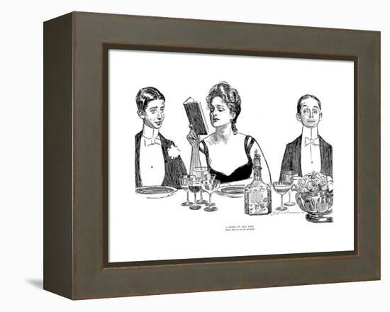 A Word to the Wise-Charles Dana Gibson-Framed Premier Image Canvas