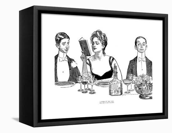 A Word to the Wise-Charles Dana Gibson-Framed Premier Image Canvas