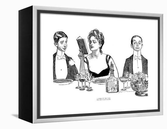 A Word to the Wise-Charles Dana Gibson-Framed Premier Image Canvas