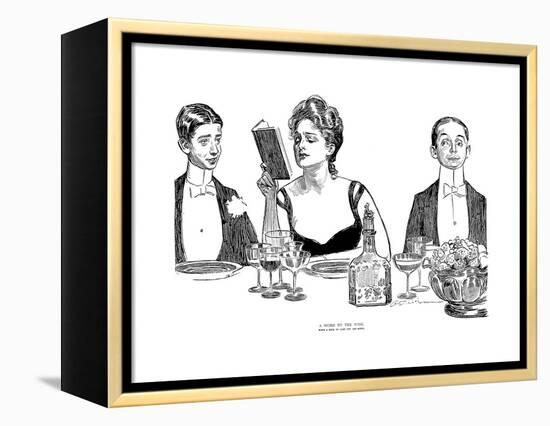 A Word to the Wise-Charles Dana Gibson-Framed Premier Image Canvas