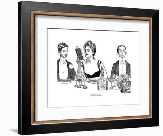 A Word to the Wise-Charles Dana Gibson-Framed Premium Giclee Print