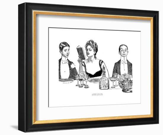 A Word to the Wise-Charles Dana Gibson-Framed Premium Giclee Print