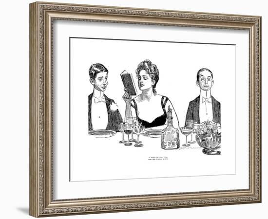 A Word to the Wise-Charles Dana Gibson-Framed Giclee Print