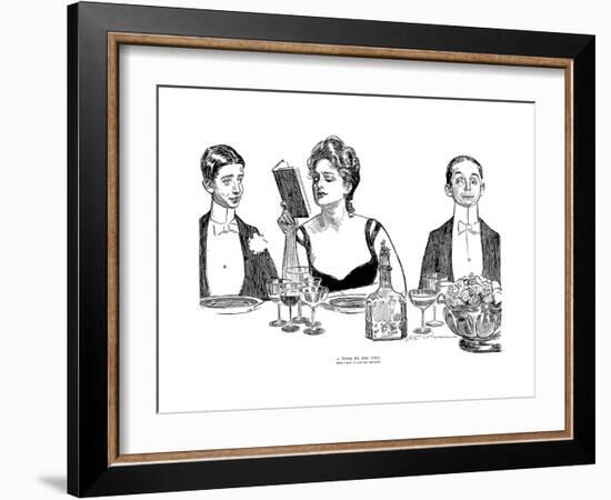 A Word to the Wise-Charles Dana Gibson-Framed Giclee Print