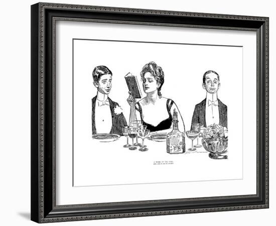 A Word to the Wise-Charles Dana Gibson-Framed Giclee Print