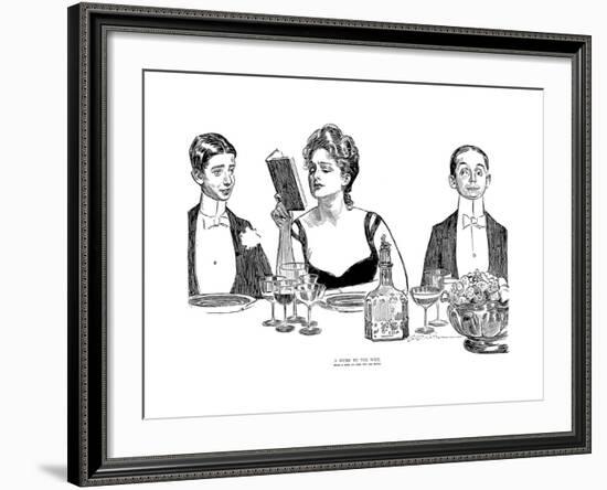 A Word to the Wise-Charles Dana Gibson-Framed Giclee Print