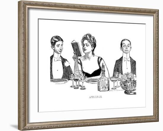 A Word to the Wise-Charles Dana Gibson-Framed Giclee Print