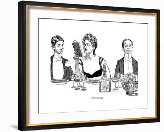 A Word to the Wise-Charles Dana Gibson-Framed Giclee Print