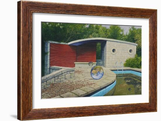 A World in a Swimming Pool-Fernando Aznar Cenamor-Framed Giclee Print