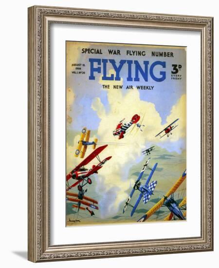 A World War I Dogfight (1914-191), 1938-null-Framed Giclee Print