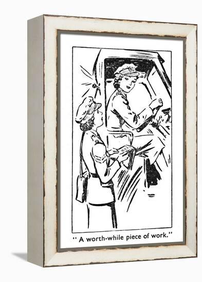 'A worth-while piece of work', 1940-Unknown-Framed Premier Image Canvas