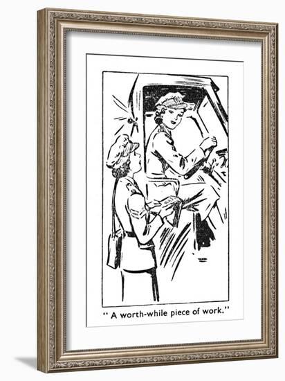 'A worth-while piece of work', 1940-Unknown-Framed Giclee Print
