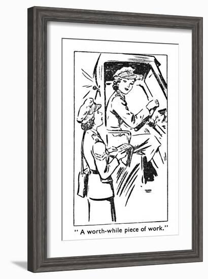 'A worth-while piece of work', 1940-Unknown-Framed Giclee Print