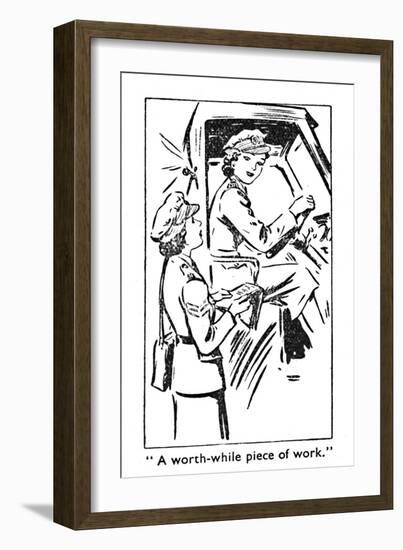 'A worth-while piece of work', 1940-Unknown-Framed Giclee Print