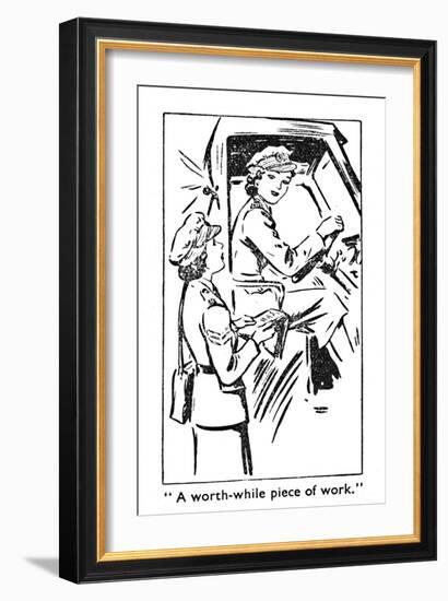 'A worth-while piece of work', 1940-Unknown-Framed Giclee Print