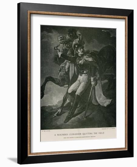 A Wounded Cuirassier Quitting the Field-Théodore Géricault-Framed Giclee Print