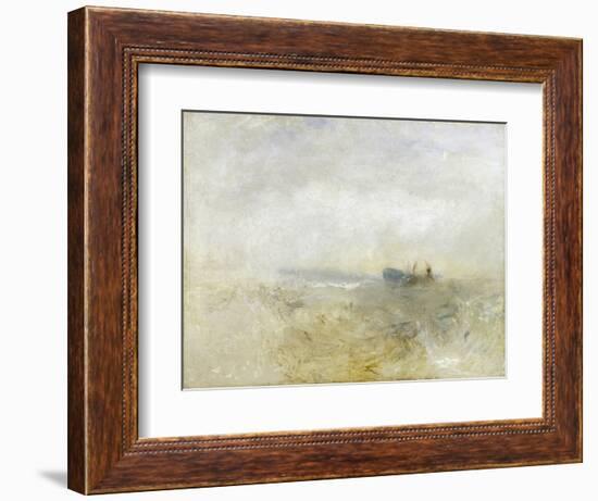 A Wreck, with Fishing Boats-J. M. W. Turner-Framed Giclee Print