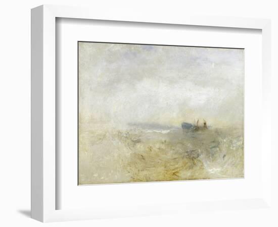 A Wreck, with Fishing Boats-J. M. W. Turner-Framed Giclee Print