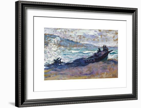 A Wrecked Boat on a Beach (L’Épave)-Henri Edmond Cross-Framed Premium Giclee Print