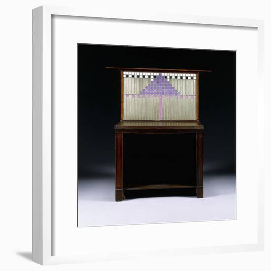 A Writing Cabinet Designed for Walter W. Blackie Esq., Hill House, Edinburgh, 1904-Charles Rennie Mackintosh-Framed Giclee Print