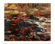 The Red Maple-A^ Y^ Jackson-Mounted Art Print