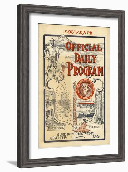 A.Y.P.E. Official Daily Program, 1909-null-Framed Giclee Print