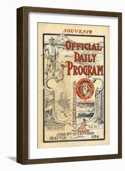 A.Y.P.E. Official Daily Program, 1909-null-Framed Giclee Print