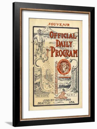 A.Y.P.E. Official Daily Program, 1909-null-Framed Giclee Print