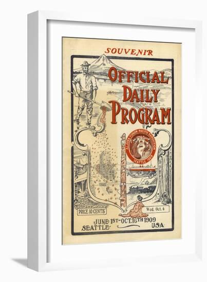 A.Y.P.E. Official Daily Program, 1909-null-Framed Giclee Print