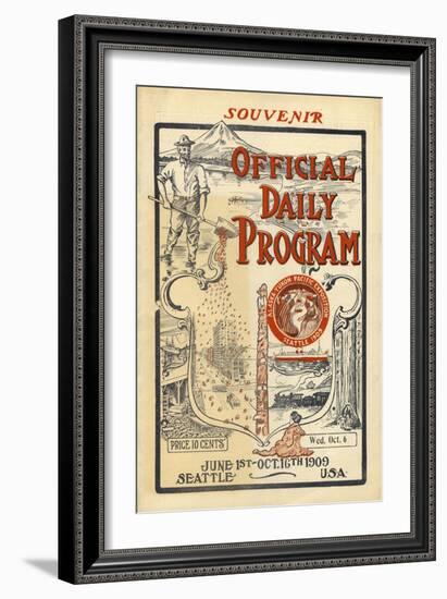 A.Y.P.E. Official Daily Program, 1909-null-Framed Giclee Print