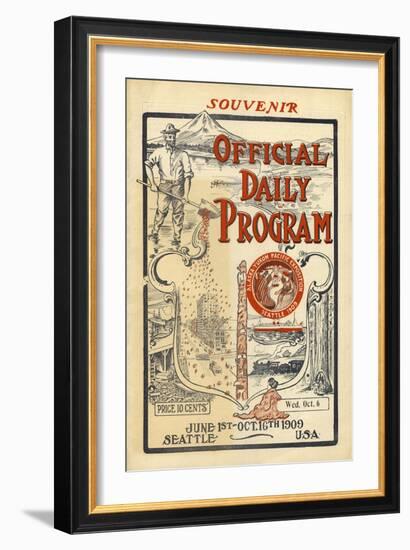 A.Y.P.E. Official Daily Program, 1909-null-Framed Giclee Print