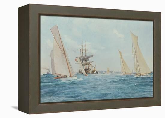 A Yacht Race-Charles Edward Dixon-Framed Premier Image Canvas