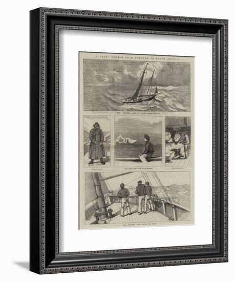 A Yacht Voyage from England to North America-null-Framed Giclee Print