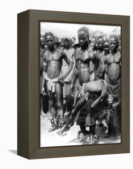 A Yafouba Tribesman Juggles with a Girl, Ivory Coast, West Africa, 1936-null-Framed Premier Image Canvas