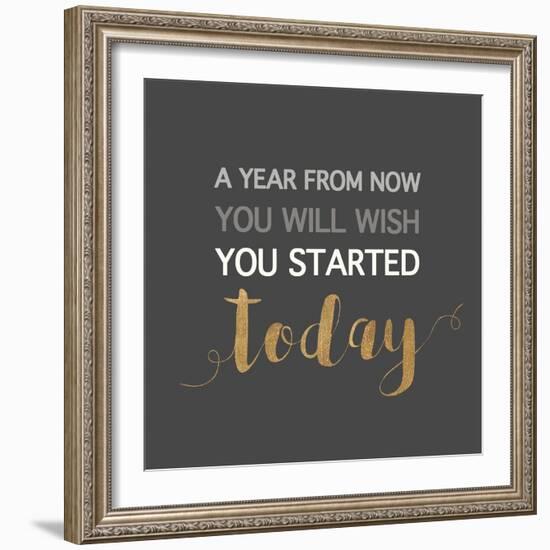 A Year from Now…-Bella Dos Santos-Framed Art Print