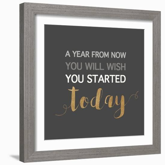 A Year from Now…-Bella Dos Santos-Framed Art Print