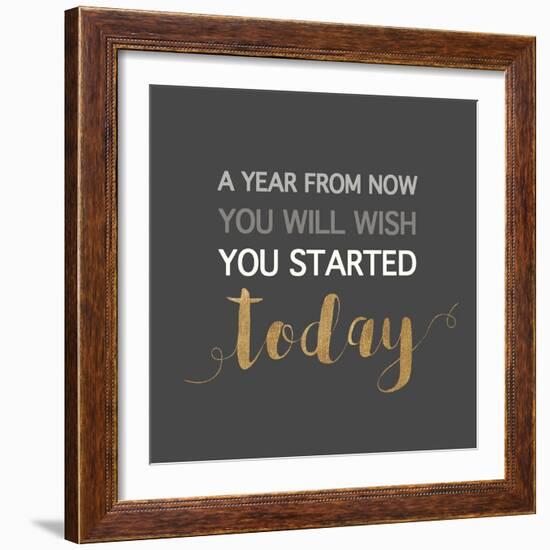 A Year from Now…-Bella Dos Santos-Framed Art Print