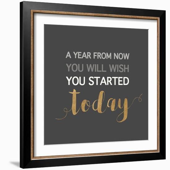 A Year from Now…-Bella Dos Santos-Framed Art Print