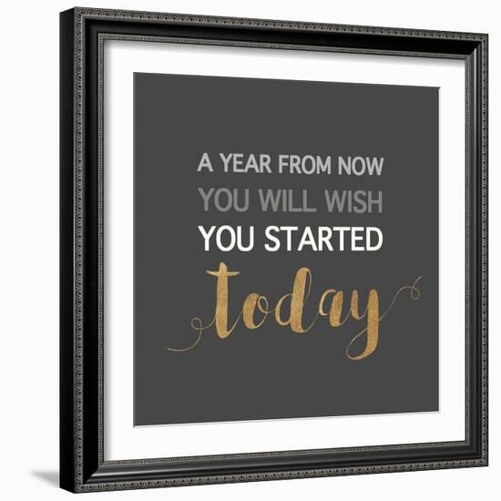 A Year from Now…-Bella Dos Santos-Framed Art Print