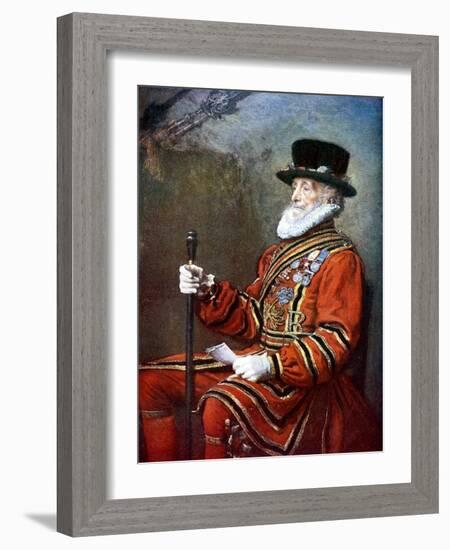 A Yeoman of the Guard, C1905-John Everett Millais-Framed Giclee Print