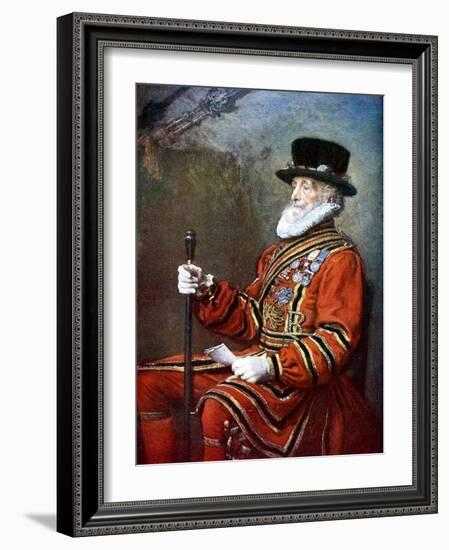 A Yeoman of the Guard, C1905-John Everett Millais-Framed Giclee Print