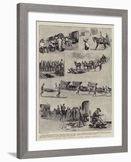 A Yeomanry Field Hospital in Action, Scenes at Roodeval-Henry Marriott Paget-Framed Giclee Print