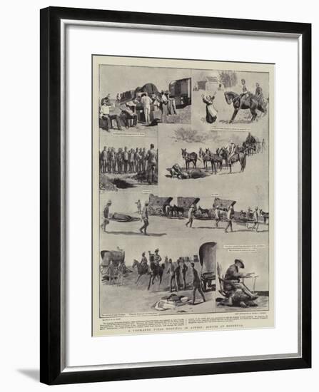 A Yeomanry Field Hospital in Action, Scenes at Roodeval-Henry Marriott Paget-Framed Giclee Print