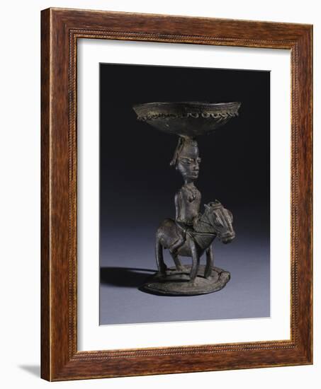 A Yoruba Bronze Ritual Vessel, Probably for Ifa Divination, 18th Century-null-Framed Giclee Print